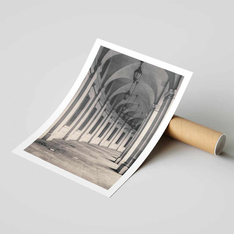 Plakat bez ramy 40x50 - Kolumny Elegancji - architektura, kolumny