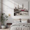 Obraz na płótnie 80x80 - Ikona Londynu - Most - most, Londyn