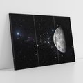 Obraz na płótnie 120x80 - spotkanie z gwiazdami - księżyc, gwiazdy