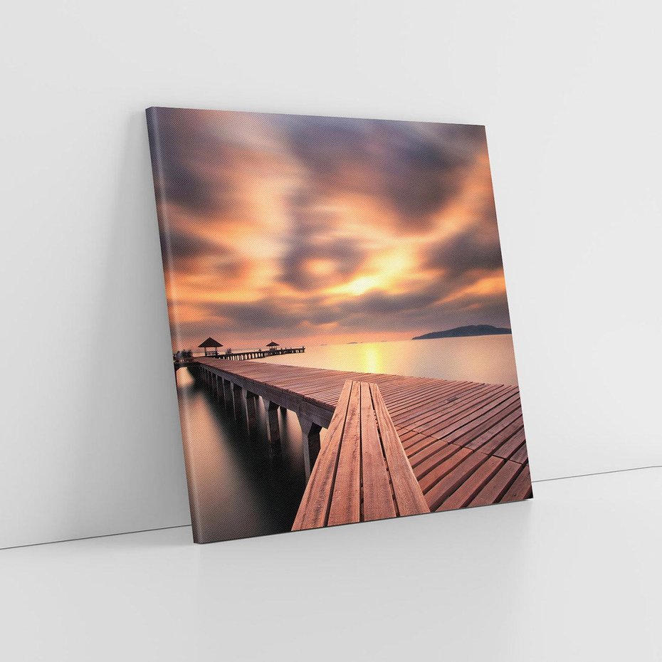 Obraz na płótnie 60x60 - Marina nad Oceanem - Tajlandia, marina