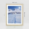 Plakat w ramie 40x50 - Magia zimowych gór - zima, góry - rama drewno