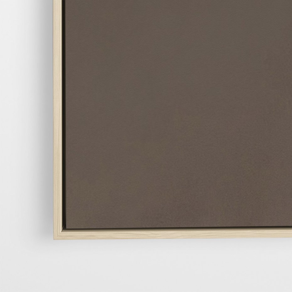 Obraz w ramie 70x100 - Fale w Zieleni - abstrakcyjne kształty, zgaszona zieleń - rama drewno