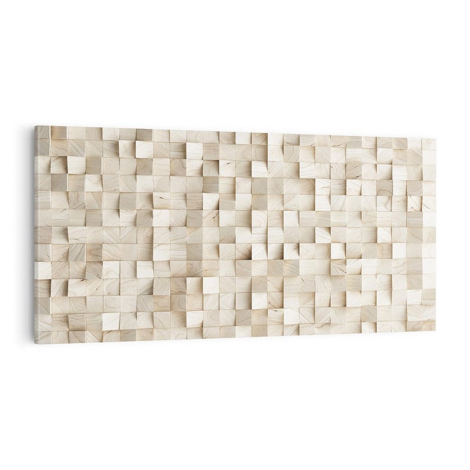 Obraz na płótnie 140x70 - Geometryczne 3D: Abstrakcyjna Harmonia - geometryczne, 3D