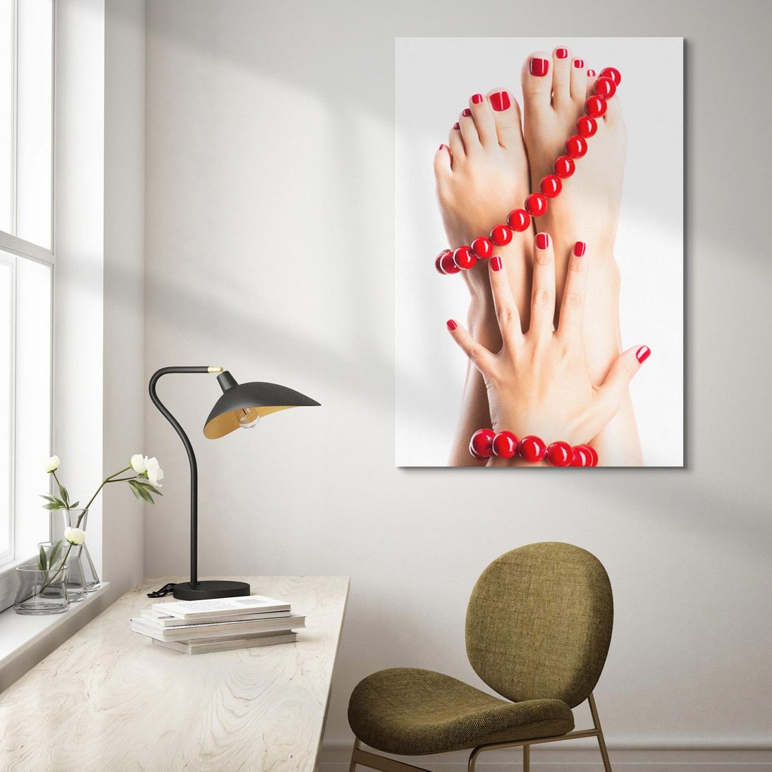 Obraz na płótnie 70x100 - Manicure spa: piękno i relaks - manicure, spa