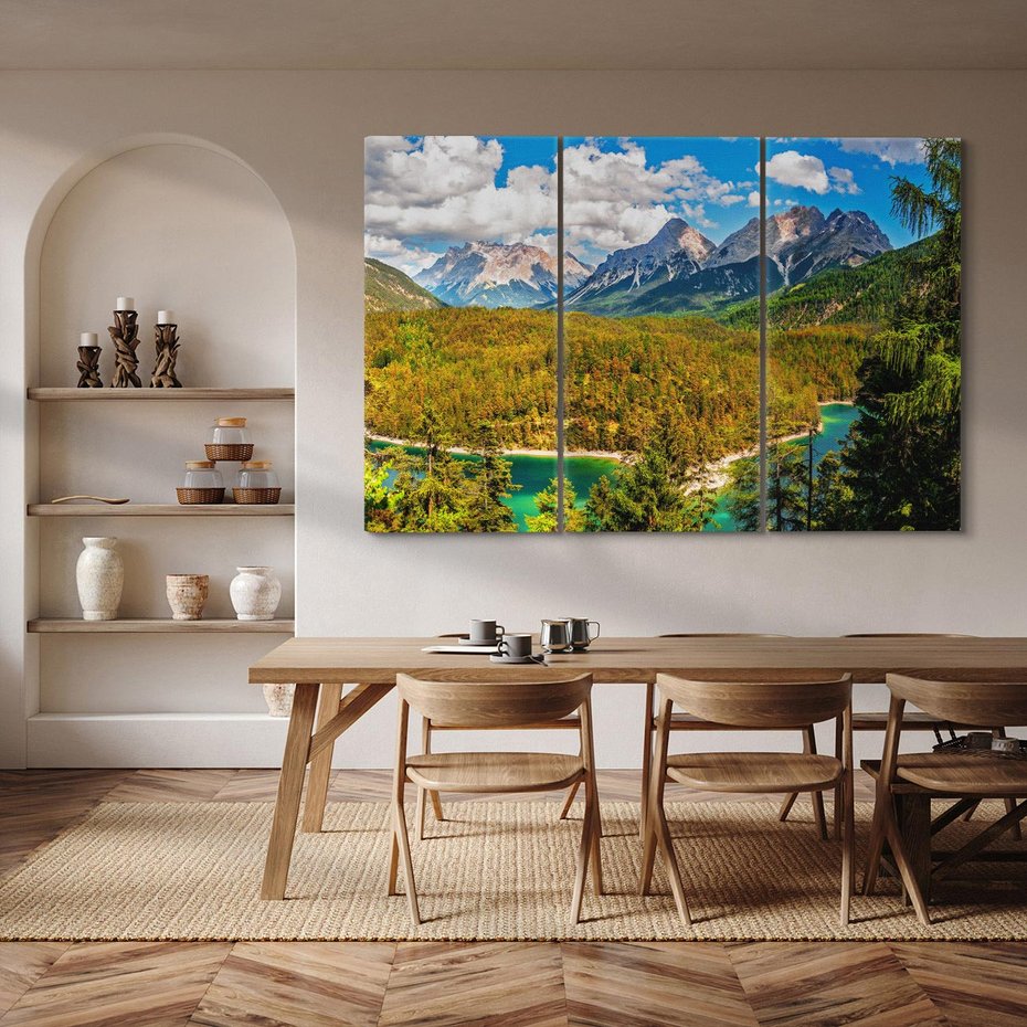 Obraz na płótnie 120x80 - Górski las - góry, las