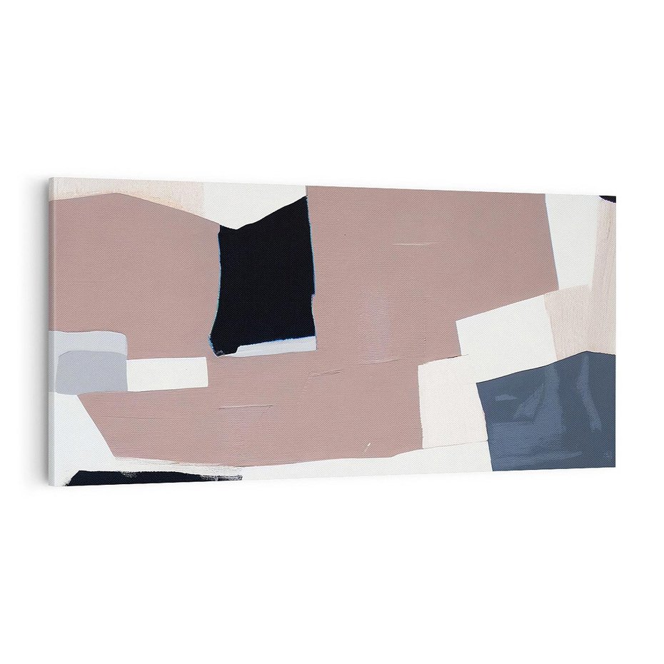 Obraz na płótnie 100x50 - Wyrażona cisza abstrakcji - abstrakcyjne, nieregularne kształty