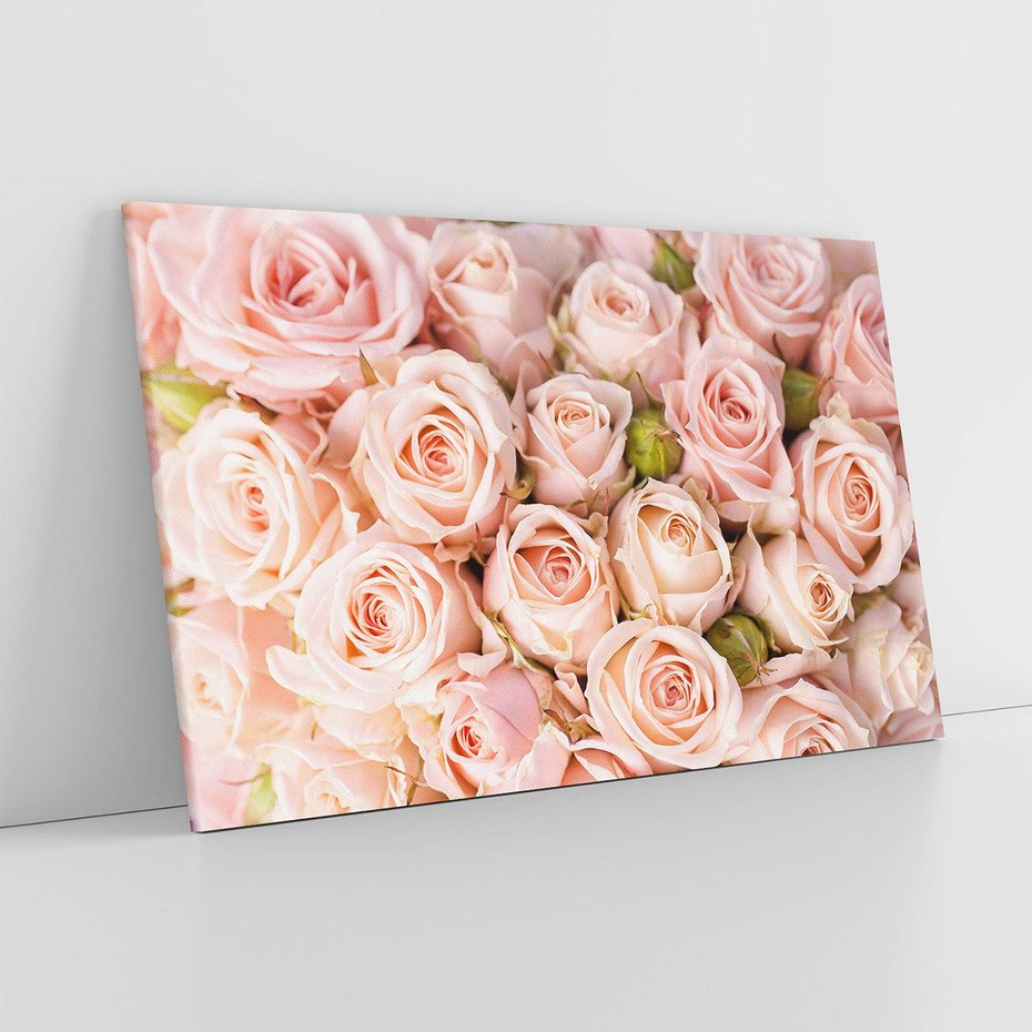 Obraz na płótnie 70x50 - Delikatność róż - piękno natury - róże, kwiaty