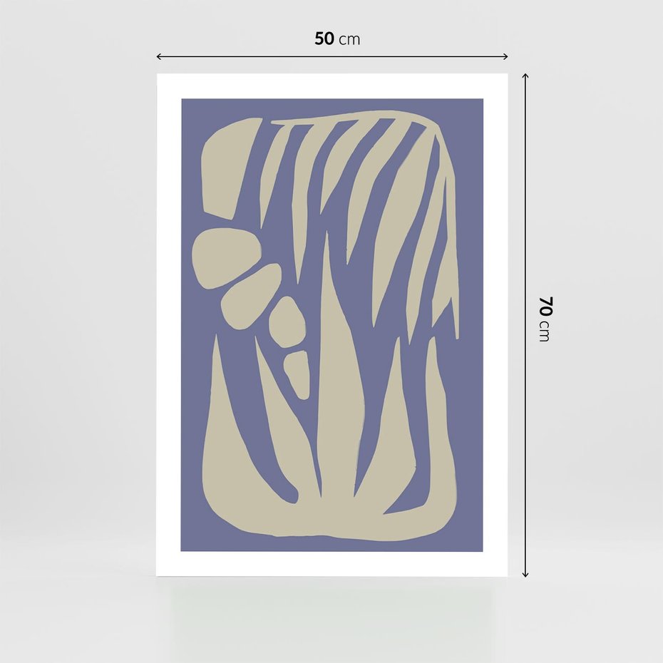 Plakat bez ramy 50x70 - Kształty Niewidzialnych Granic - abstrakcyjna sztuka, skandynawski styl