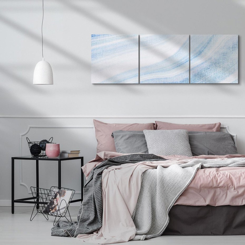 Obraz na płótnie 120x40 - Abstrakcyjna akwarela - abstrakcja, akwarela