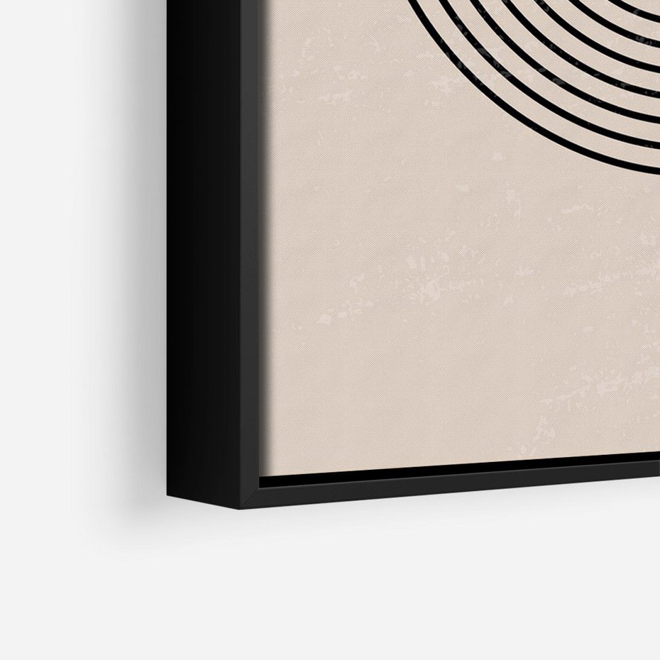 Obraz w ramie 50x70 - Puls Abstrakcji - abstrakcyjne linie, geometria - rama czarna
