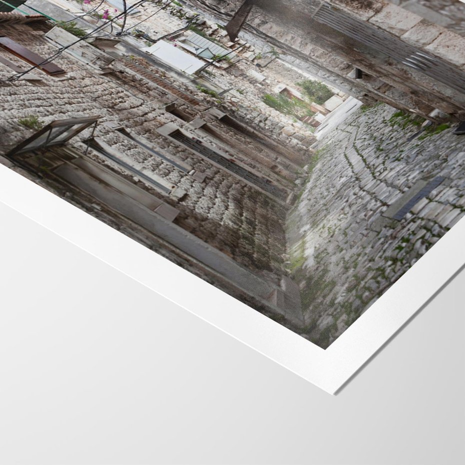 Plakat bez ramy 21x30 - Malownicza uliczka we Włoszech - uliczka, Włoch