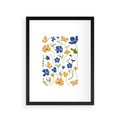 Plakat w ramie 30x40 - Odgłosy Wizji - kwiaty, sztuka nowoczesna - rama czarna
