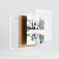 Zestaw obrazy w ramie 40x50 galeria - Zimowa, chatka, w, górach - rama biała