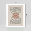 Plakat bez ramy 40x50 - Nowy Rytuał - abstrakcyjna sztuka, boho kształty