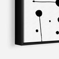 Obraz w ramie 50x50 - Złudne Odbicia - abstrakcja, minimalizm - rama czarna