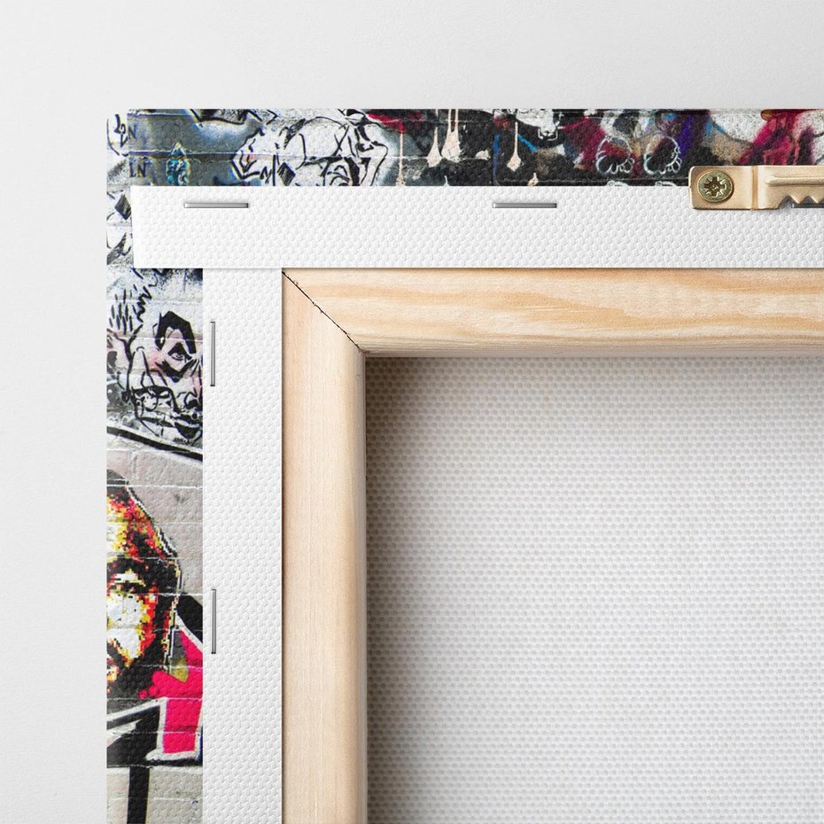 Obraz na płótnie 70x100 - Energiczne wybuchy graffiti - graffiti