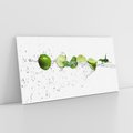 Obraz na płótnie 120x60 - Świeże limonki i woda - limonki, woda