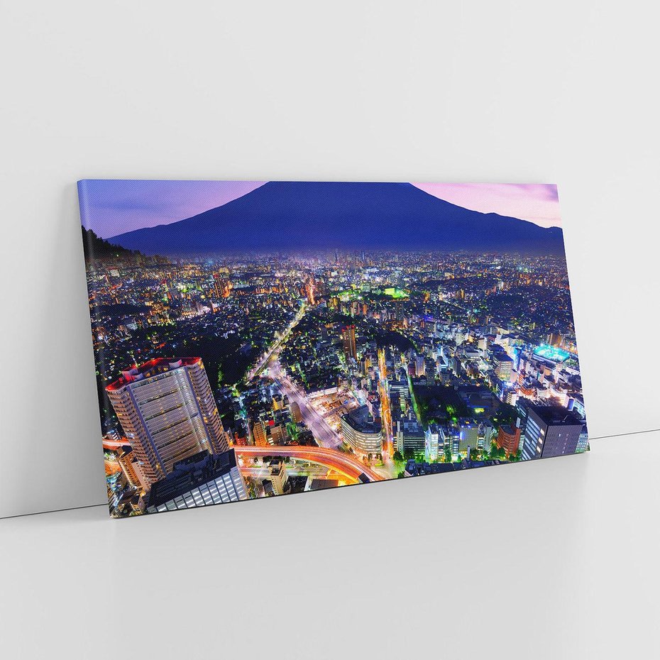 Obraz na płótnie 140x70 - Siła i spokój - wulkaniczne piękno Japonii - wulkan, japonia