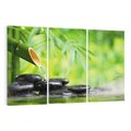 Obraz na płótnie 120x80 - Spokój w bambusowym SPA - bambus, SPA