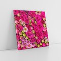 Obraz na płótnie 30x30 - Kwiatowa symfonia róż - róże, kwiaty