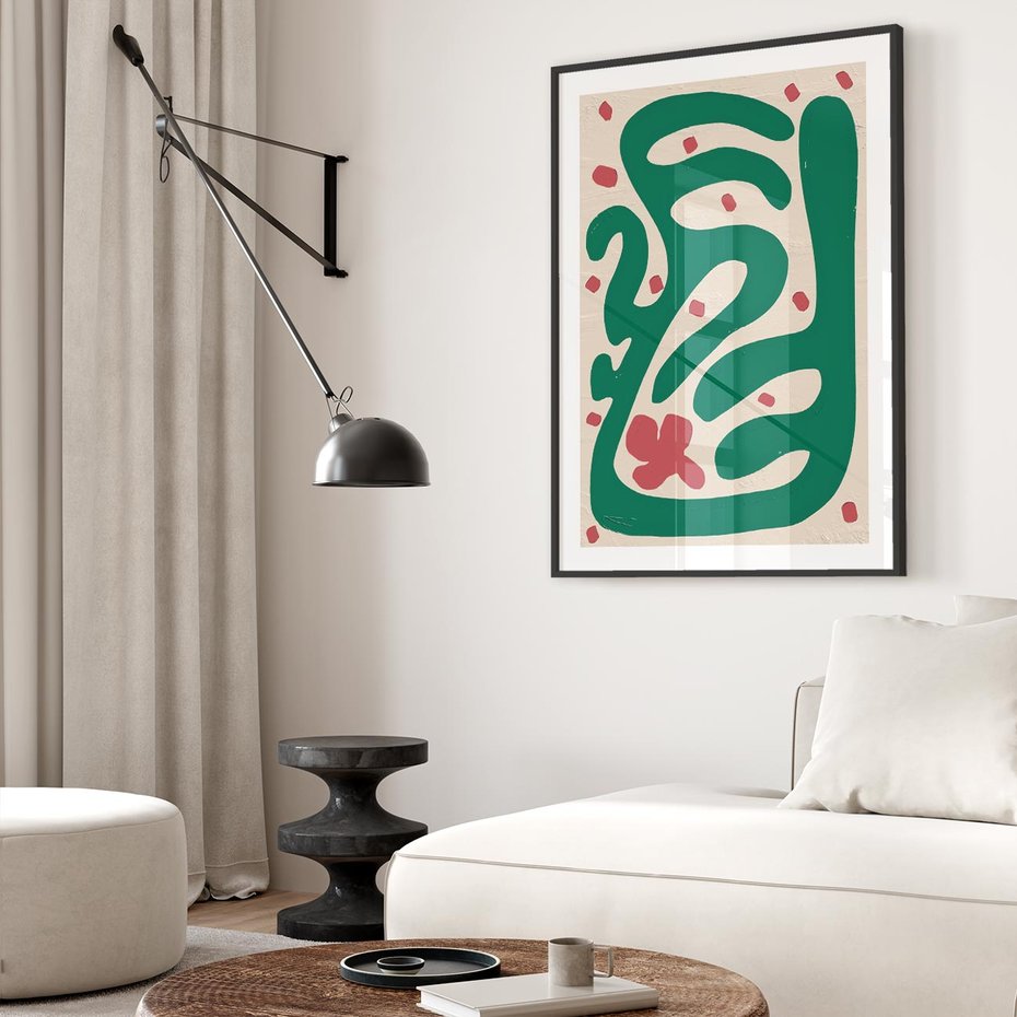 Plakat bez ramy 40x50 - Boho Widoki - abstrakcyjny obraz, plakat