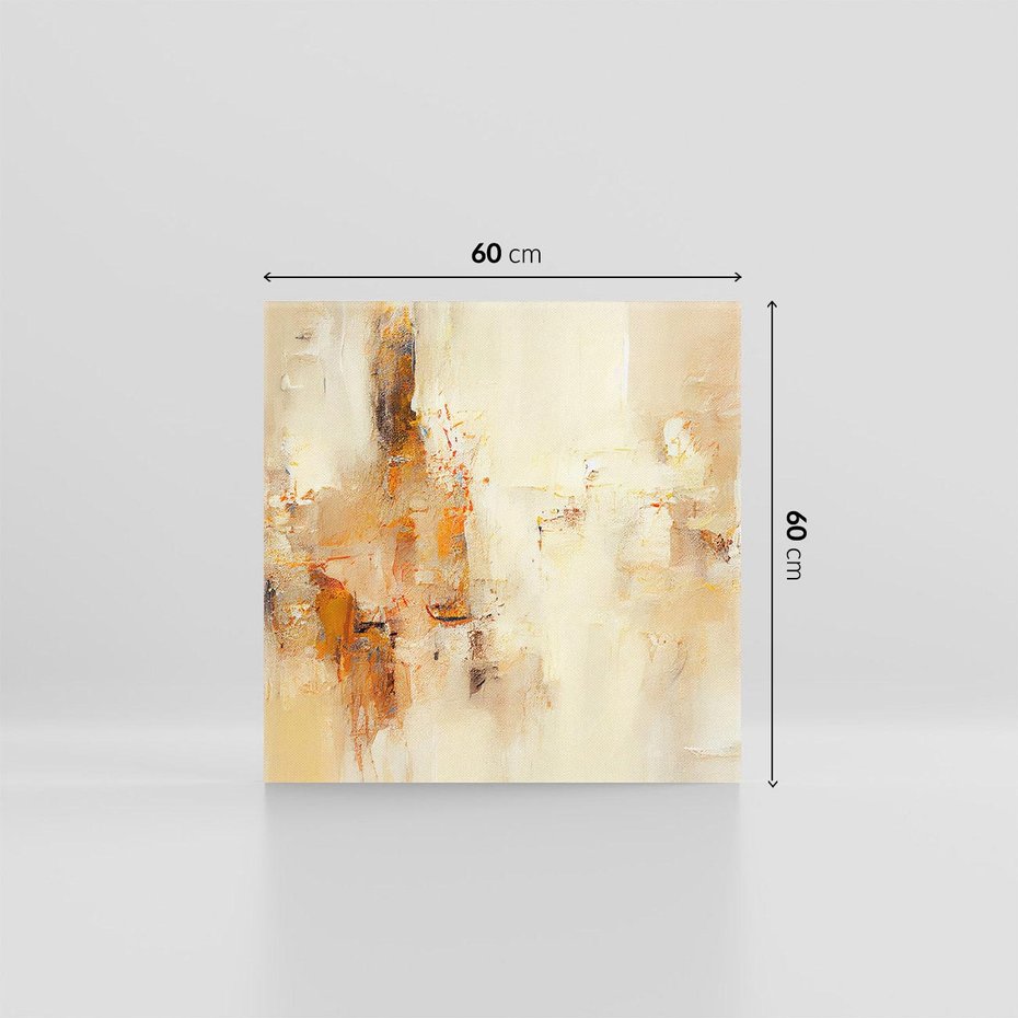 Obraz na płótnie 60x60 - Odbicie utraconych barw - abstrakcja, tekstury farb