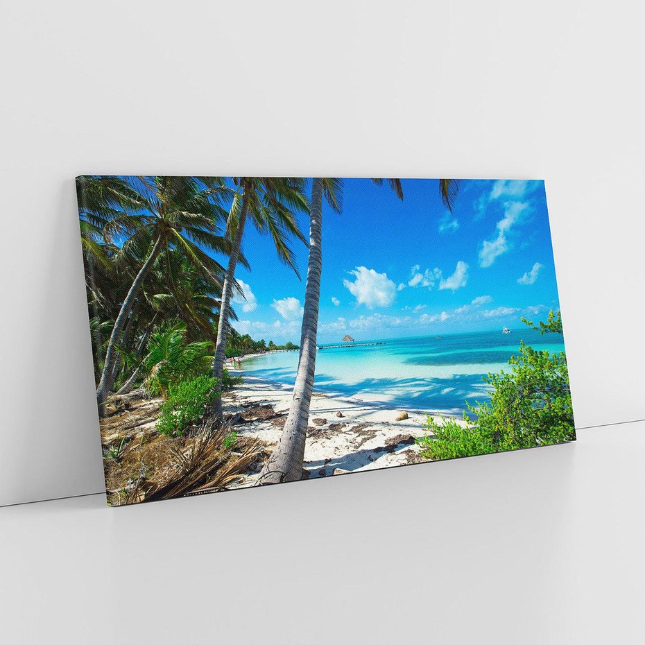 Obraz na płótnie 140x70 - Raj na Tropikalnej Wyspie - tropikalna, wyspa
