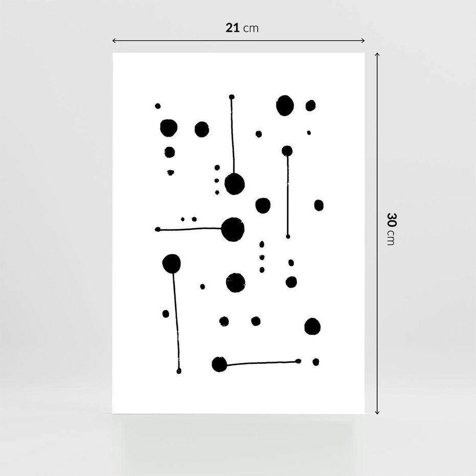 Plakat bez ramy 21x30 - Złudne Odbicia - abstrakcja, minimalizm