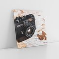 Obraz na płótnie 70x70 - Fotograficzna Przygoda Retro - aparat, retro