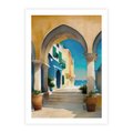 Plakat bez ramy 40x50 - Nadmorskie Łuki - akwarela, śródziemnomorski klimat