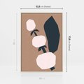 Obraz w ramie 50x70 - Harmonia Boho Ducha - abstrakcyjny obraz, plakat - rama drewno