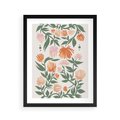 Plakat w ramie 40x50 - Kwiatowe Odbicia - kwiaty polne, plakat - rama czarna