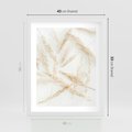 Plakat w ramie 40x50 - Pampas w Stylu Boho: Kompozycja Natury - suche trawy, pampas - rama biała