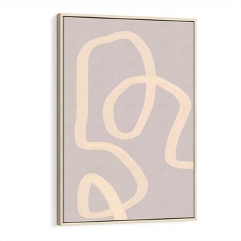 Obraz w ramie 50x70 - Nowoczesne Odbicia - minimalistyczny obraz, nowoczesny - rama drewno