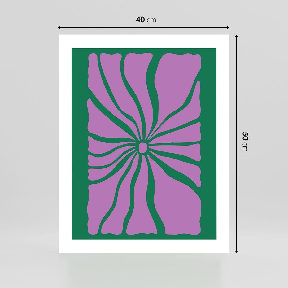 Plakat bez ramy 40x50 - Bezczasowe Impresje - abstrakcyjny plakat, boho styl