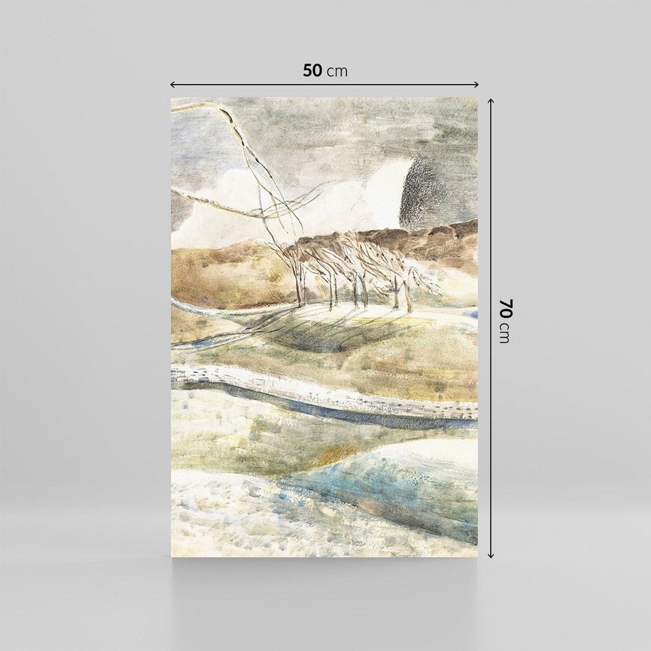 Obraz na płótnie 50x70 - Moonrise over Cleeve Hill (1945), Paul Nash - Reprodukcja - reprodukcja, obraz na płótnie