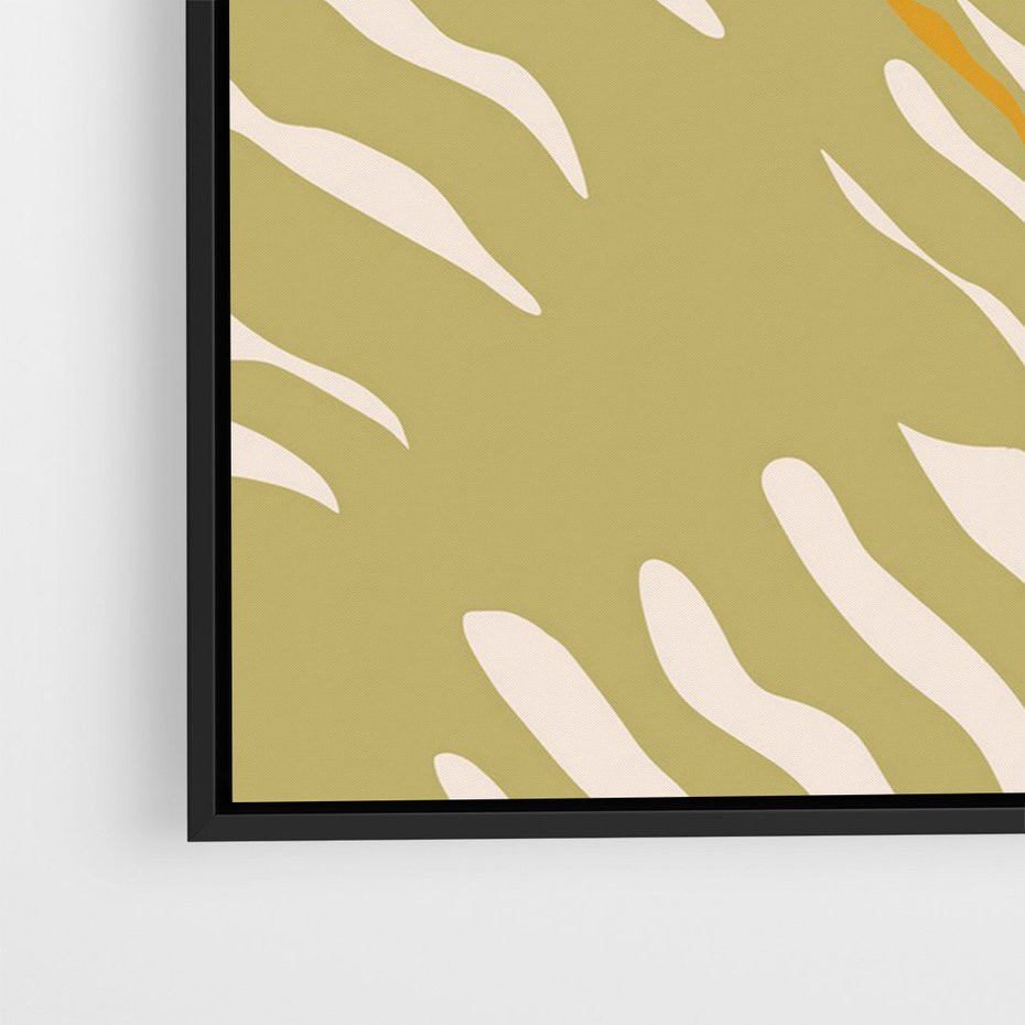 Obraz w ramie 70x100 - Konturem Zmiękczane - minimalistyczny obraz, nowoczesny - rama czarna