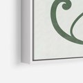 Obraz w ramie 70x100 - Zieleń Wyjątkowego Ukojenia - zielony odcień, abstrakcja - rama biała