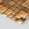 Obraz na płótnie 80x80 - Błyszcząca Elegancja - złoto, 3d