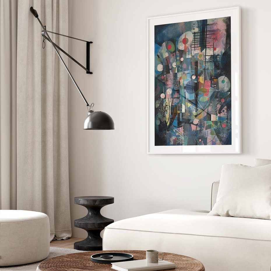 Plakat bez ramy 30x40 - Rozbijając Granice Kreatywności - abstrakcyjny obraz, sztuka abstrakcji