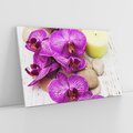 Obraz na płótnie 120x80 - Relaksujące spa w otoczeniu orchidei - spa, świece
