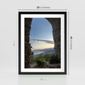 Plakat w ramie 30x40 - Pejzaż w perspektywie - pejzaż, perspektywa - rama czarna