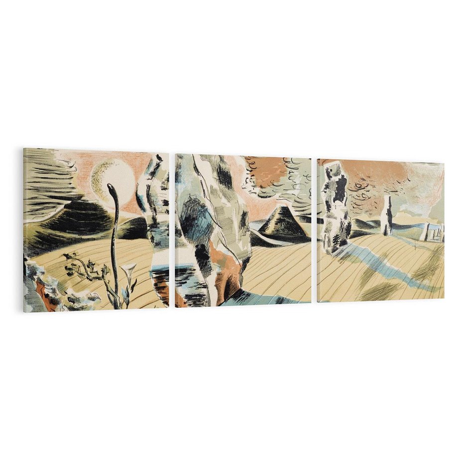 Obraz na płótnie 150x50 - Avebury (1937), Paul Nash - Reprodukcja - reprodukcja, obraz na płótnie