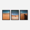 Zestaw obrazy w ramie 50x70 galeria - Pustynia, tryptyk, plakaty - rama czarna