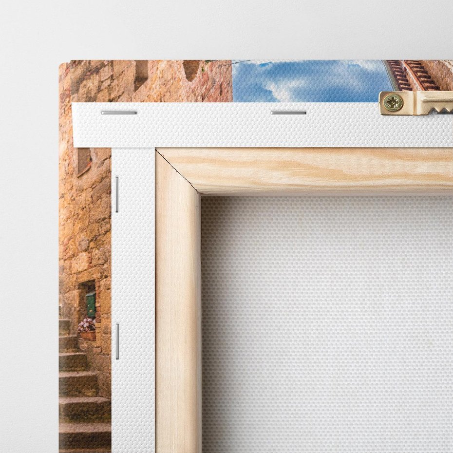 Obraz na płótnie 50x50 - Malownicze zakątki miasta - uliczka, miasto