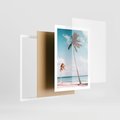 Plakat w ramie 50x70 - Raj na Ziemi - plaża, ocean - rama biała