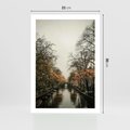 Plakat bez ramy 21x30 - Jesienne Spacerki po Holenderskich Kanałach - kanały, Holandia