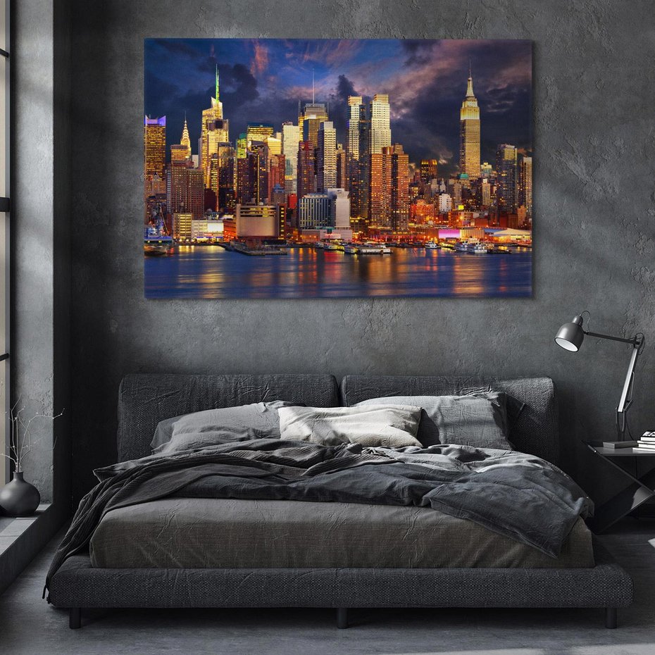 Obraz na płótnie 70x50 - Miasto Nocy - Nowy Jork, miasto