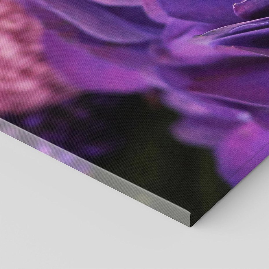 Obraz na płótnie 90x30 - Fioletowa hortensja - kwiaty, hortensja