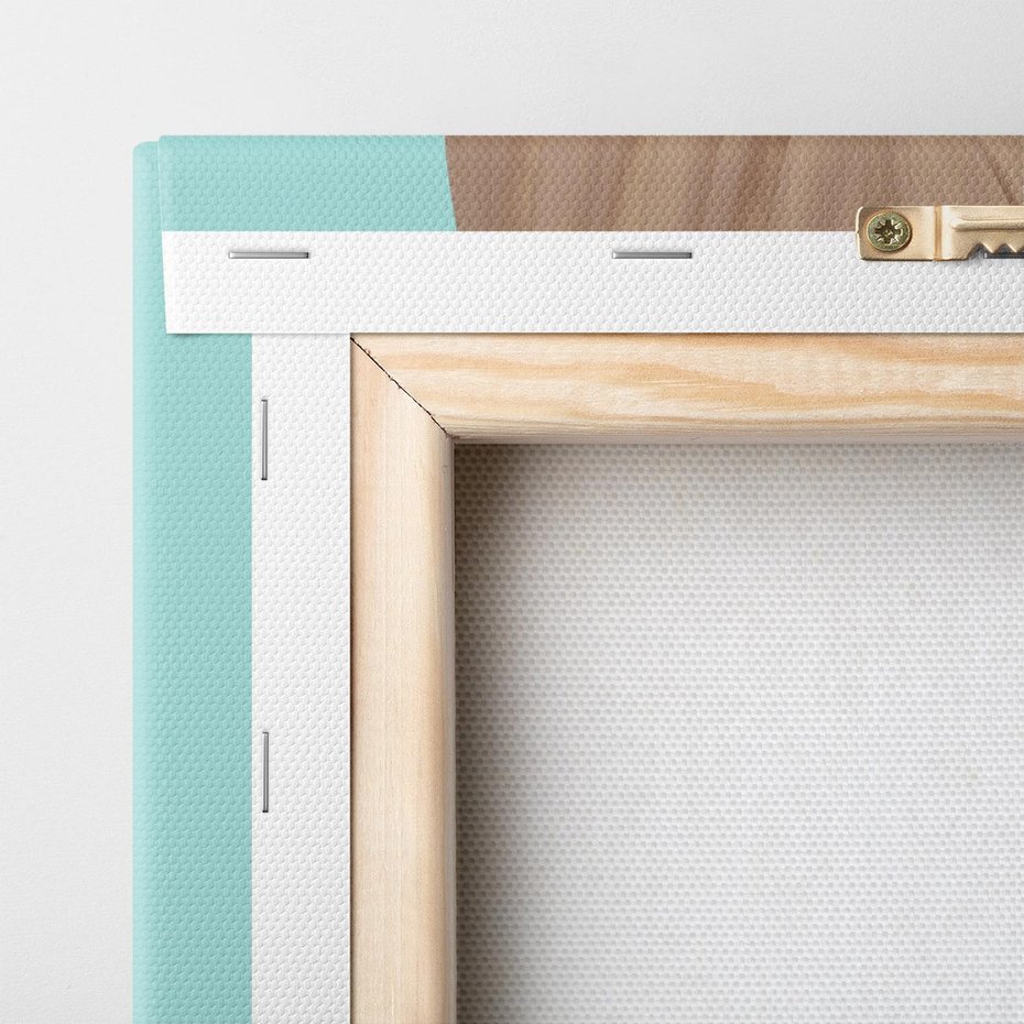 Obraz na płótnie 80x120 - Delikatna Harmonia - złote, liście